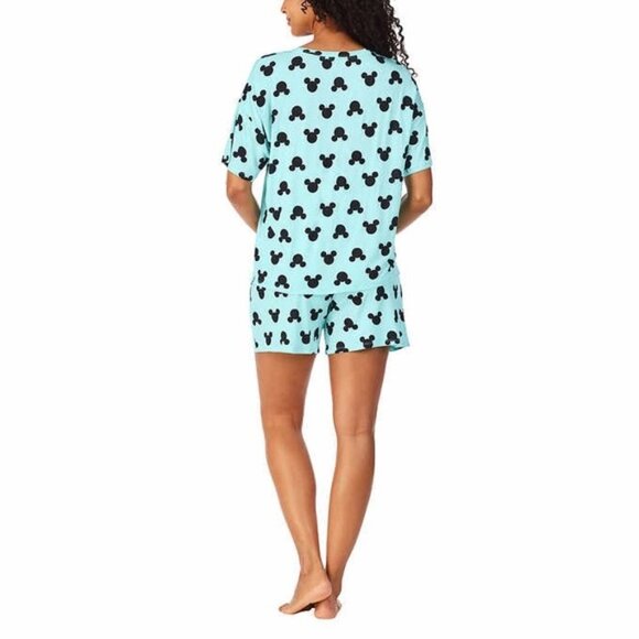 New Disney Mickey Short Pj Lounge Set with Pockets 2-Pc LARGE - Picture 2 of 9
